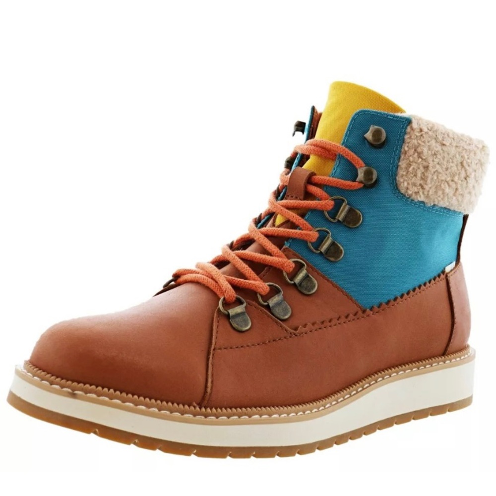 TOMS WOMEN'S MESA WATERPROOF LACE-UP ANKLE BOOTS